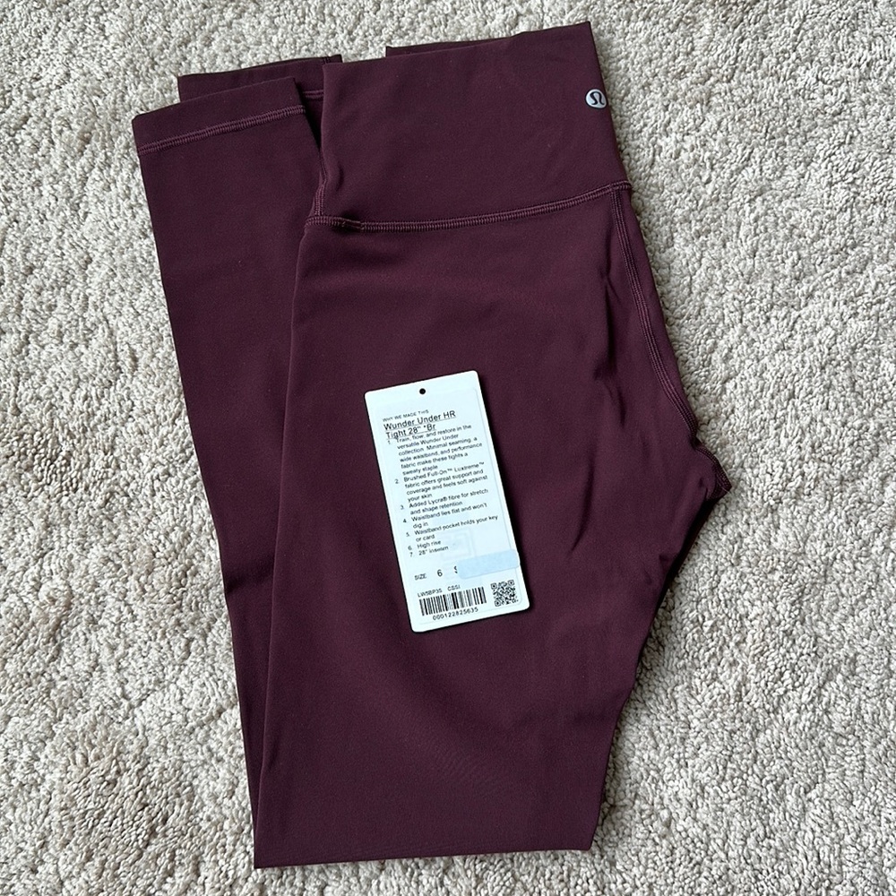 Lululemon wunder under high rise tight 28” inseam